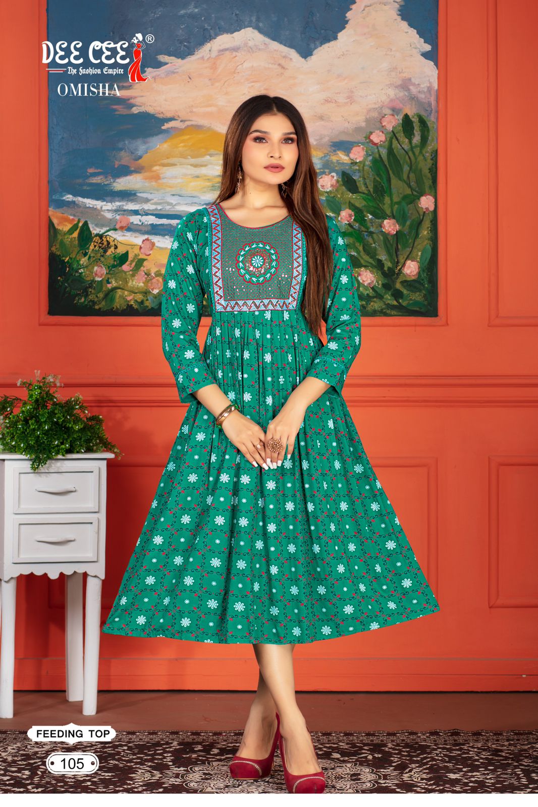 Omisha By Deecee Designer Rayon Printed Kurtis Wholesale Price In Surat

